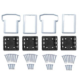 Weatherables Vanderbuilt/Delray/Bellaire/Vilano White Straight Railing Bracket Kit (4-Piece)
