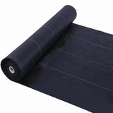 Wellco 4 ft. x 100 ft. Black Silt Fence Fabric Rolls Heavy-Duty Dot Black Backed Silt Fence For Weeds Block