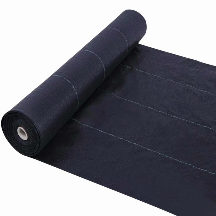 Wellco 4 ft. x 100 ft. Black Silt Fence Fabric Rolls Heavy-Duty Dot Black Backed Silt Fence For Weeds Block