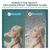 WELLFOR 32 in. W x 72 in. H Bifold Frameless Shower Door with Tempered Clear Glass in Chrome