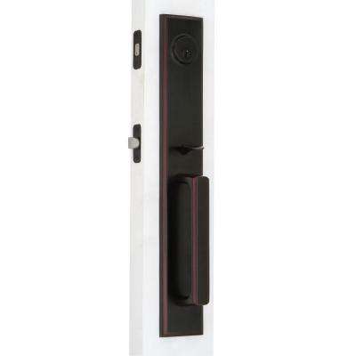 Weslock 
    Molten Bronze Single Cylinder Oil-Rubbed Bronze Left-Hand Stonebriar Door Handleset with Carlow Lever - Super Arbor