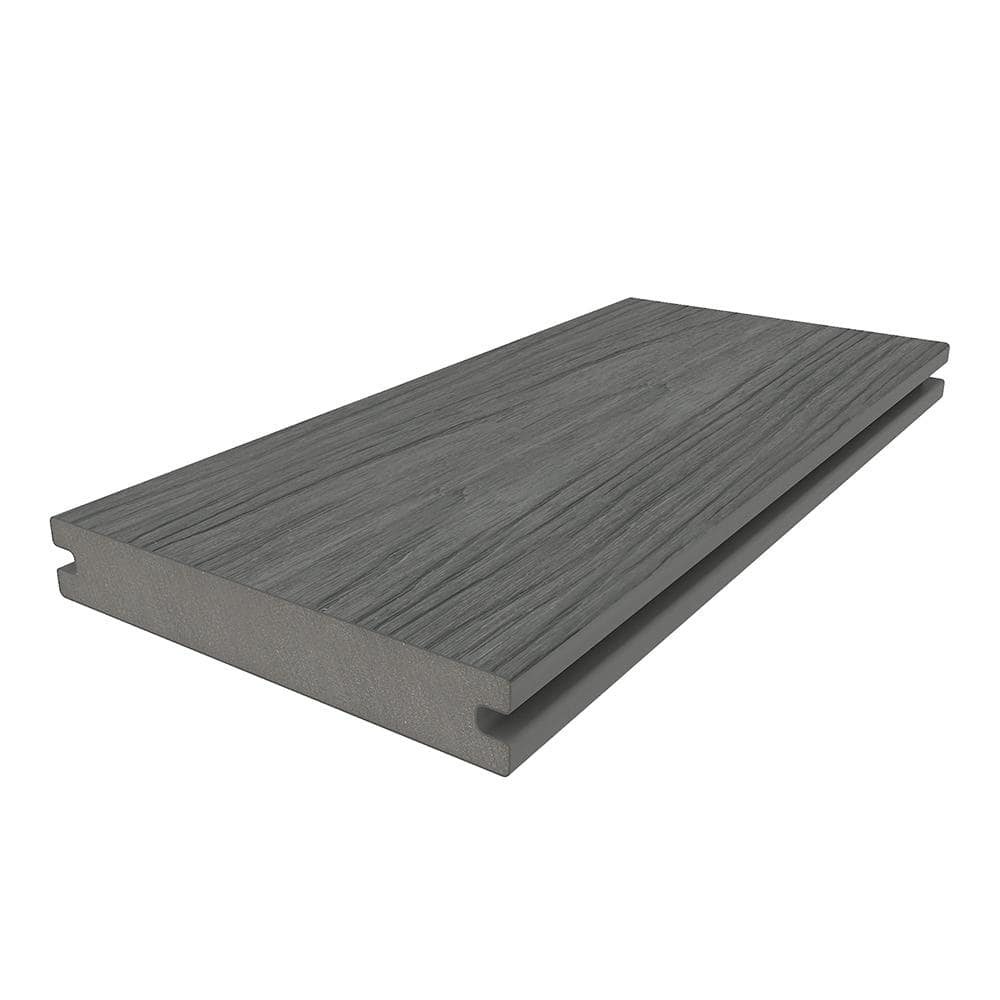 NewTechWood UltraShield Naturale Magellan Composite Decking Board 16 ft, Westminster Gray, 10-Pack