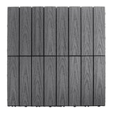 NewTechWood UltraShield Naturale 1 ft. x 1 ft. Quick Deck Outdoor Composite Deck Tile Sample in Westminster Gray