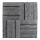 NewTechWood UltraShield Naturale 1 ft. x 1 ft. Quick Deck Outdoor Composite Deck Tile Sample in Westminster Gray