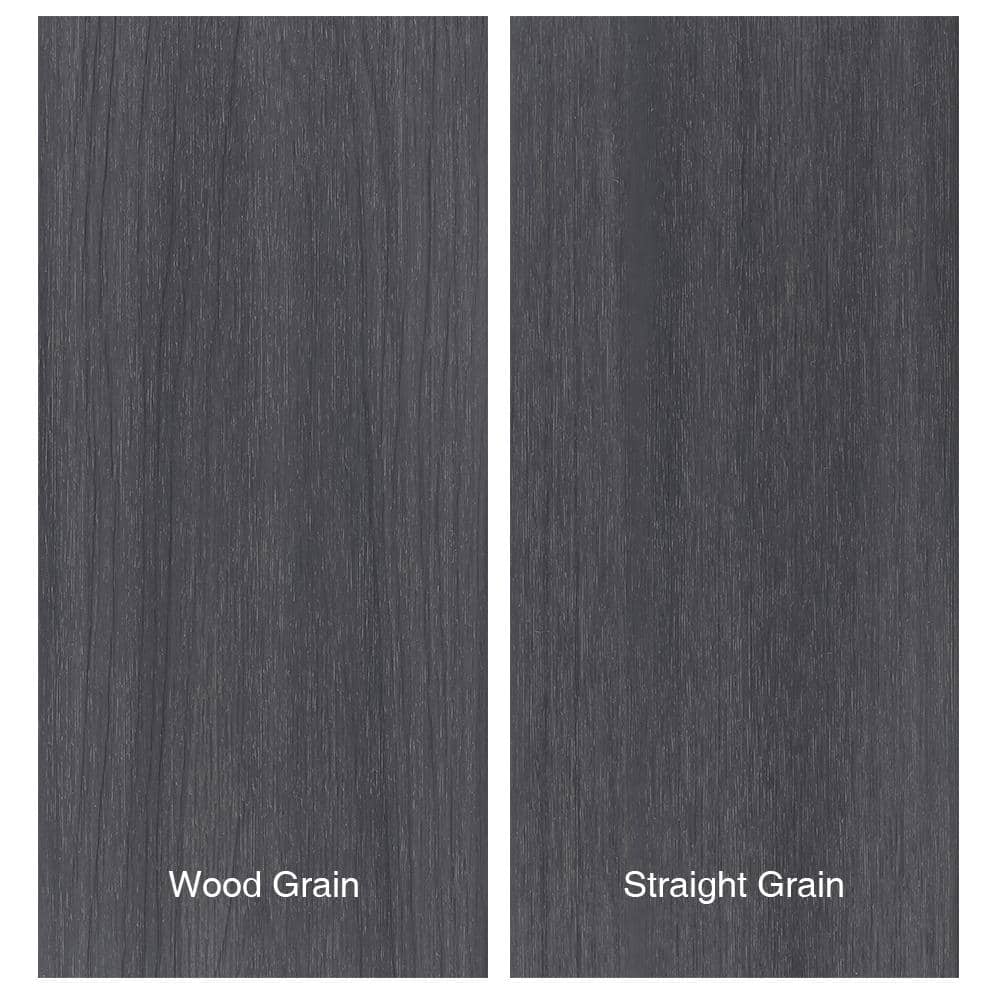 NewTechWood Naturale Magellan Series 1 in. x 5-1/2 in. x 0.5 ft. Westminster Gray Composite Decking Board Sample with Groove