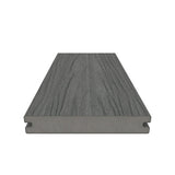 NewTechWood Naturale Magellan Series 1 in. x 5-1/2 in. x 0.5 ft. Westminster Gray Composite Decking Board Sample with Groove