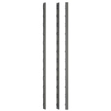 NewTechWood 1/12 ft. x 3 ft. Quick Deck Composite Deck Tile Straight Trim in Westminster Gray (2-Pieces/Box)