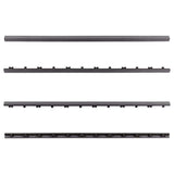 NewTechWood 1/12 ft. x 3 ft. Quick Deck Composite Deck Tile Straight Trim in Westminster Gray (2-Pieces/Box)