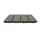 NewTechWood UltraShield Naturale 1 ft. x 1 ft. Quick Deck Outdoor Composite Deck Tile in Westminster Gray (10 sq. ft. Per Box)