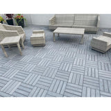 NewTechWood UltraShield Naturale 1 ft. x 1 ft. Quick Deck Outdoor Composite Deck Tile in Westminster Gray (10 sq. ft. Per Box)