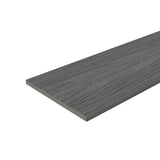 NewTechWood UltraShield 0.6 in. x 12 in. x 12 ft. Westminster Gray Fascia Composite Decking Board
