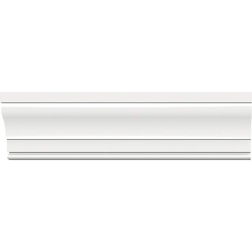 Ekena Millwork 3-1/4 in. x 3/4 in. x 96 in. Casing Moulding, PVC