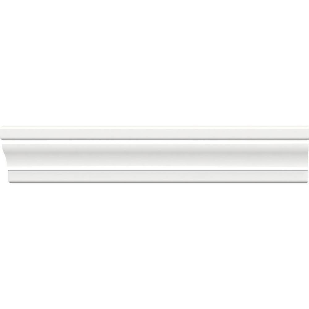 Ekena Millwork 2-1/4 in. x 3/4 in. x 96 in. Colonial Casing Moulding, PVC (12-Pack)