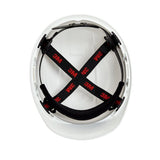 3M Quick Adjusting Ratchet Hard Hat, White Non‑Vented, Pinlock Suspension (CHH-P-W12)