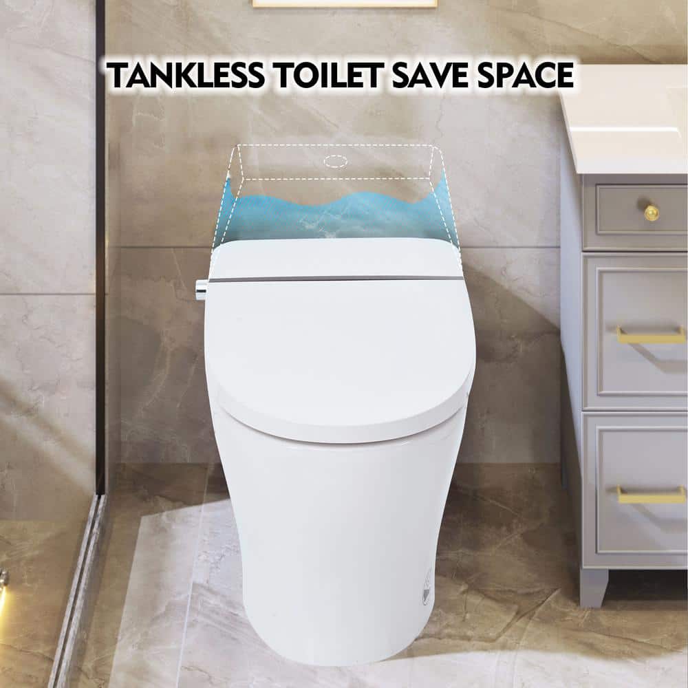 Abruzzo Elongated Smart Bidet Toilet with Sensor Flush & Night Light