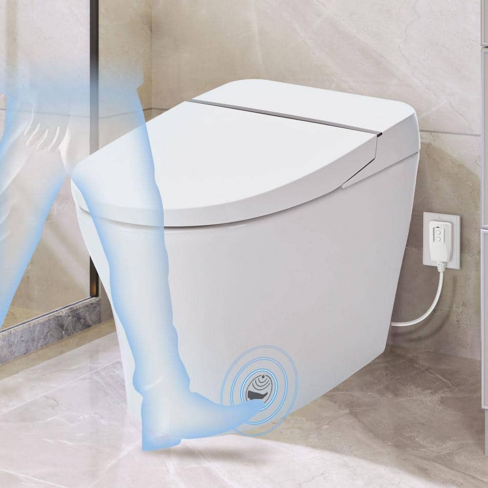 Abruzzo Elongated Smart Bidet Toilet with Sensor Flush & Night Light