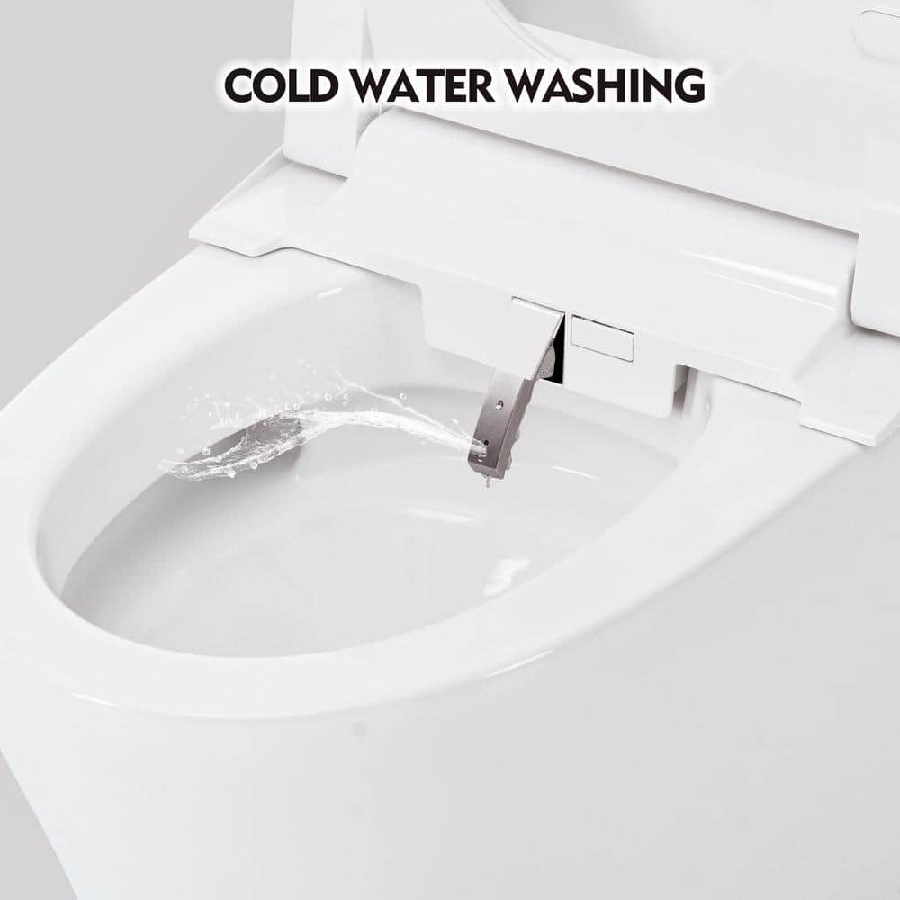 Abruzzo Elongated Smart Bidet Toilet with Sensor Flush & Night Light