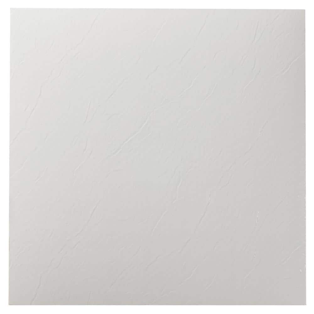 ACHIM Nexus White 12 in. x 12 in. Peel and Stick Solid Vinyl Tile (20 sq. ft./case)