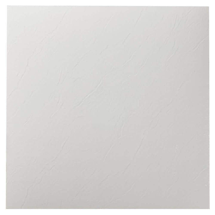 ACHIM Sterling White Solid 12 in. x 12 in. Peel and Stick Vinyl Tile (20 sq. ft. / case)