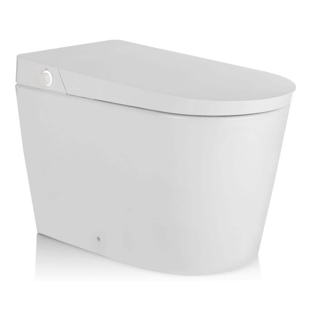 Alpha Bidet UXT Pearl 1.28 GPF Elongated Smart Toilet With Next Gen Bidet Tech, White