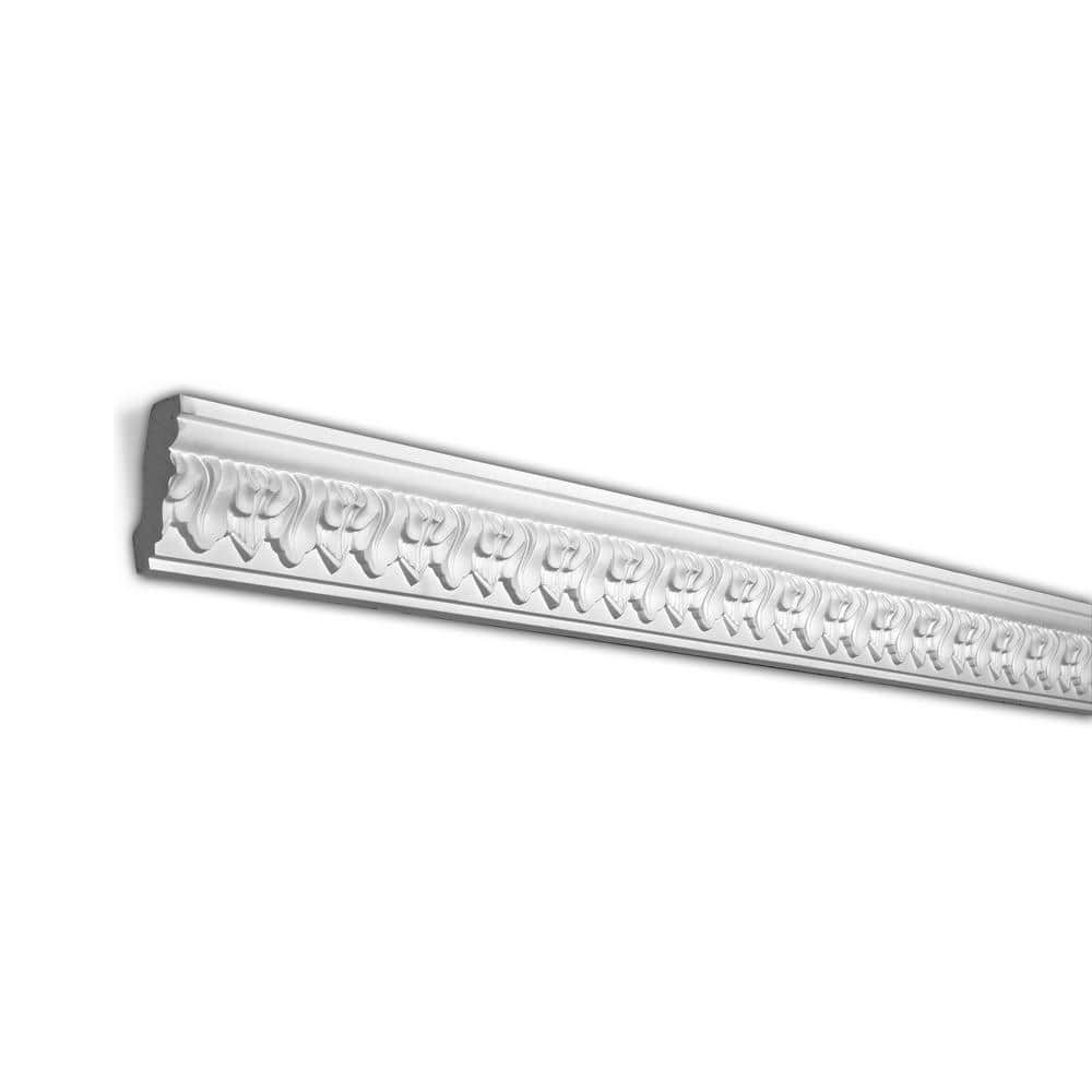 American Pro Decor 2-5/8 in. x 1-1/4 in. x 94-1/2 in. Leaf Polyurethane Crown Moulding Pro Pack 39 LF (5-Pack)