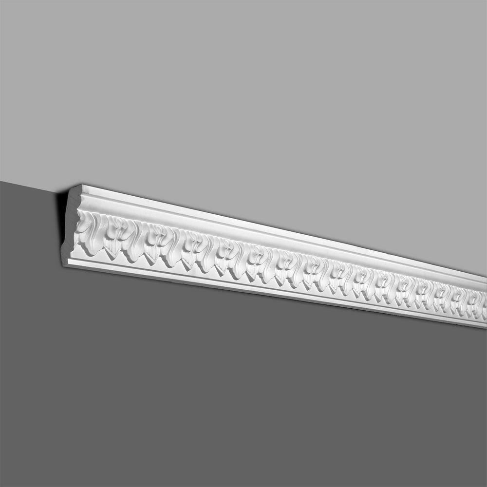 American Pro Decor 2-5/8 in. x 1-1/4 in. x 94-1/2 in. Leaf Polyurethane Crown Moulding Pro Pack 39 LF (5-Pack)