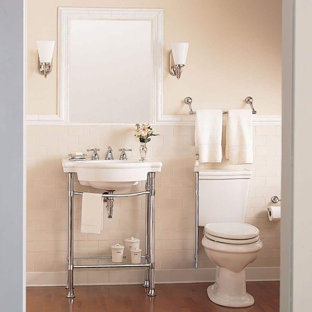 American Standard Retrospect 27 in. W Pedestal Sink Basin in White