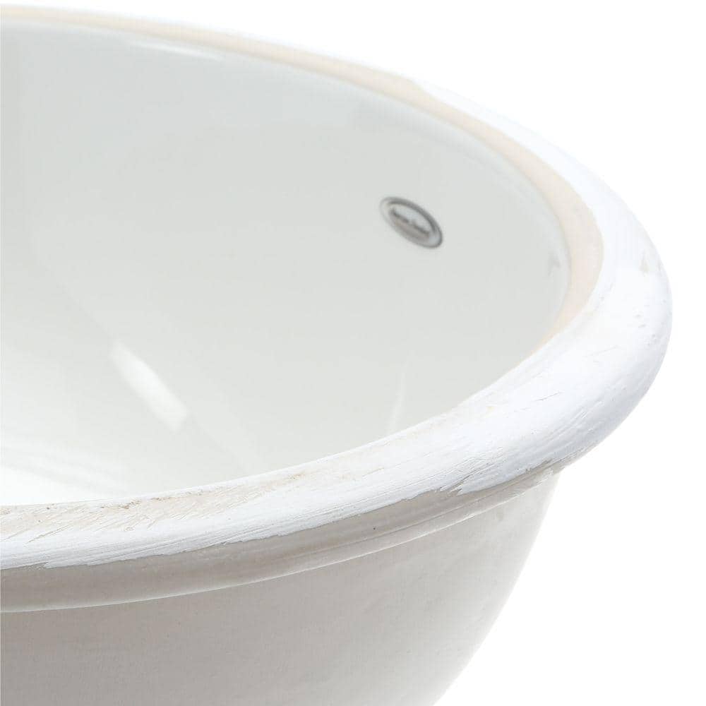 American Standard Ovalyn Undermount Bathroom Sink in White, 17.1 x 14.12 in