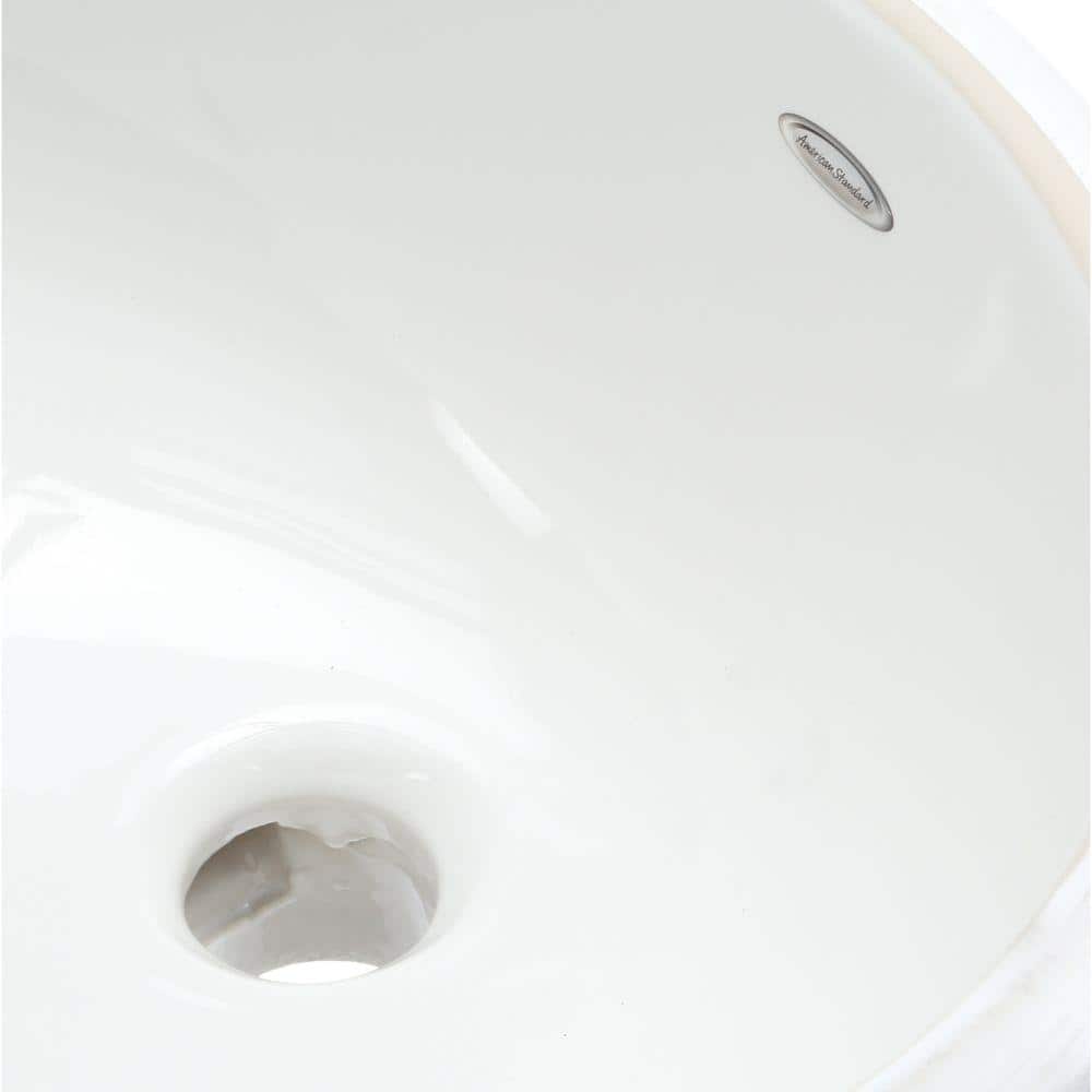 American Standard Ovalyn Undermount Bathroom Sink in White, 17.1 x 14.12 in