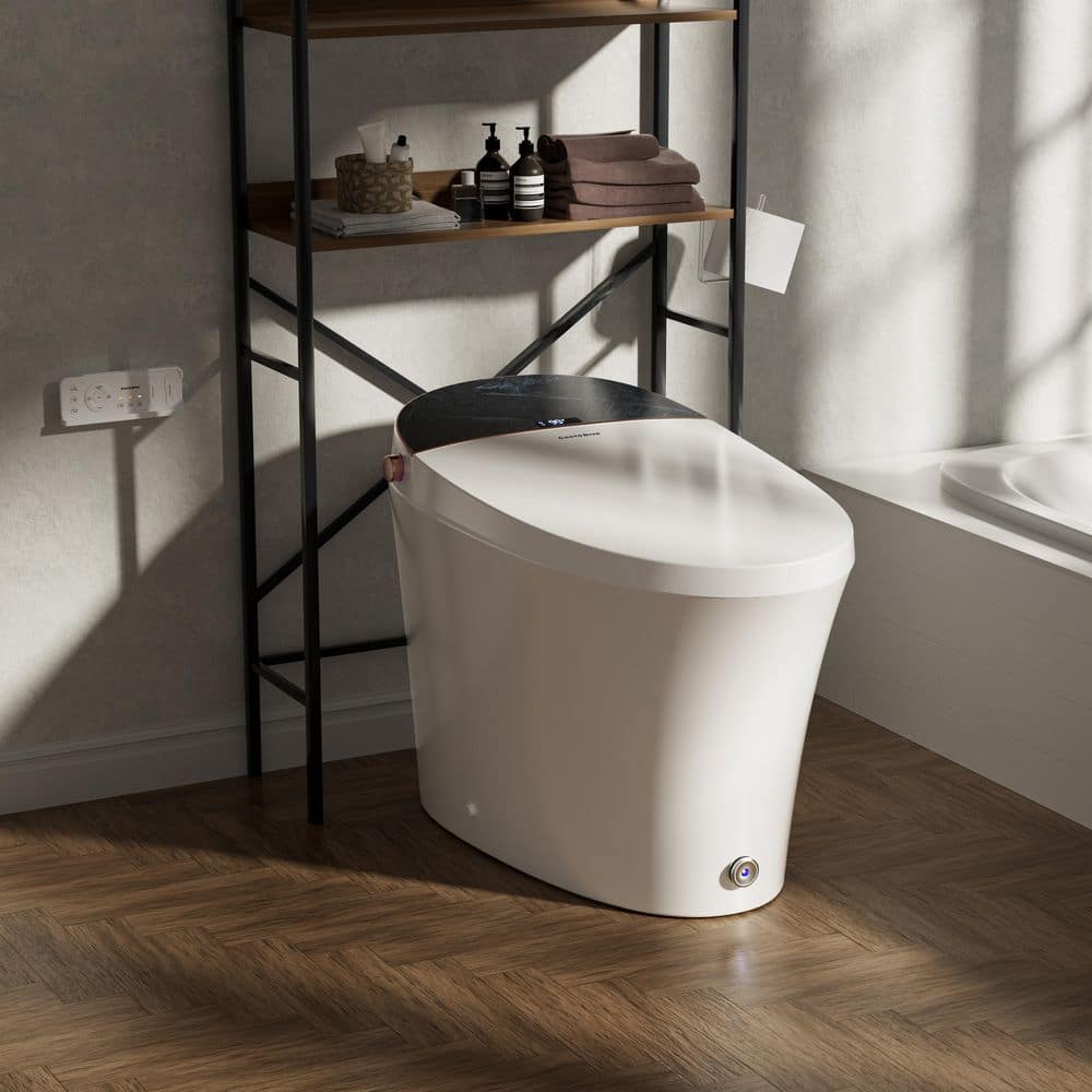 Casta Diva Elongated Electric Bidet Toilet with Auto Foam Layer, Flush & Nightlight