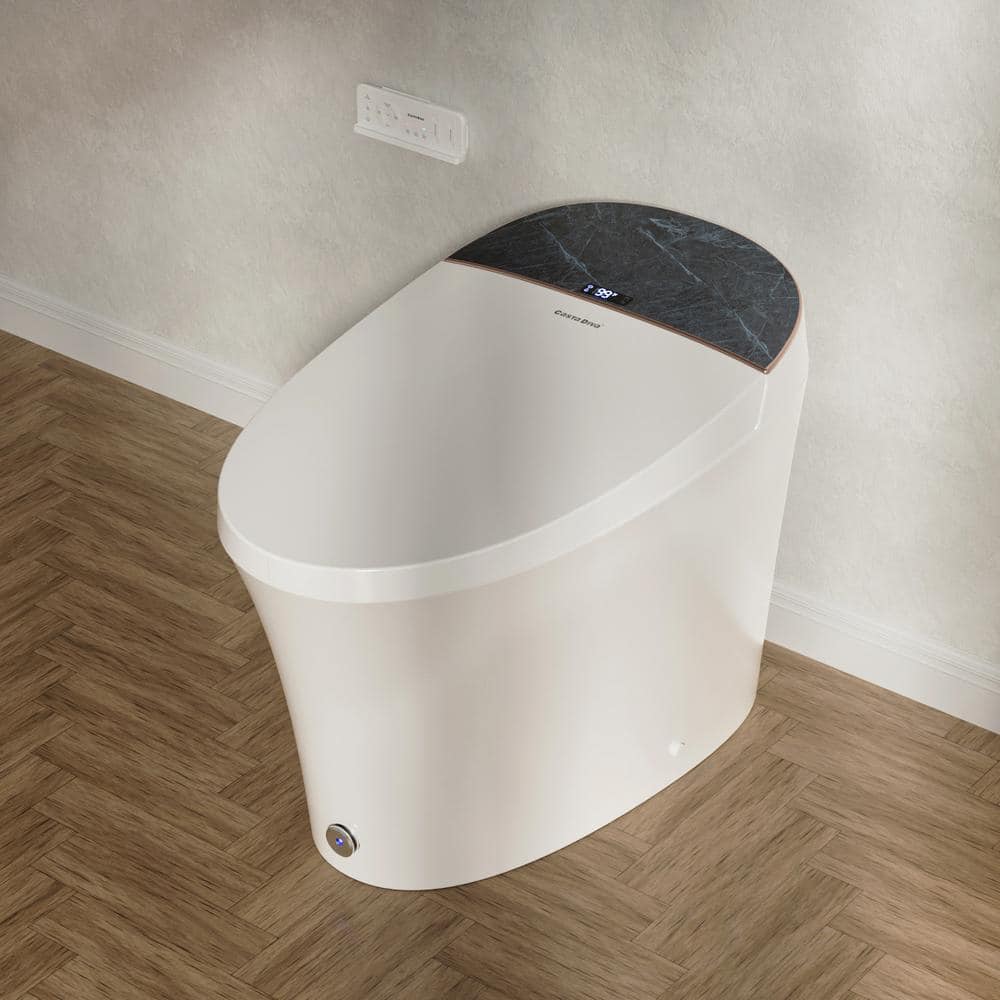 Casta Diva Elongated Electric Bidet Toilet with Auto Foam Layer, Flush & Nightlight