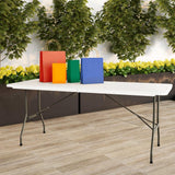 Lavish Home 6 ft. Folding Utility Table with Plastic Tabletop