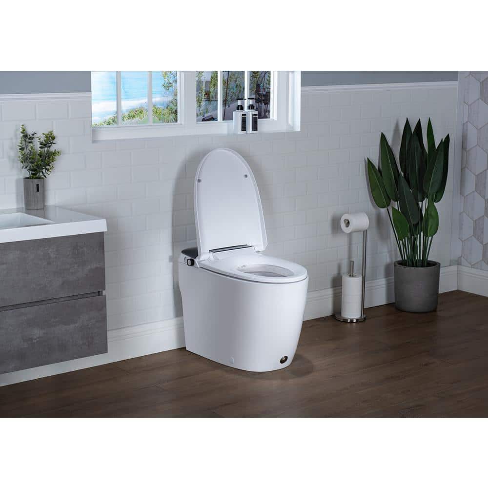 Casta Diva Elongated Non-Electric Bidet Toilet with 1.0 GPF, Rear & Front Wash