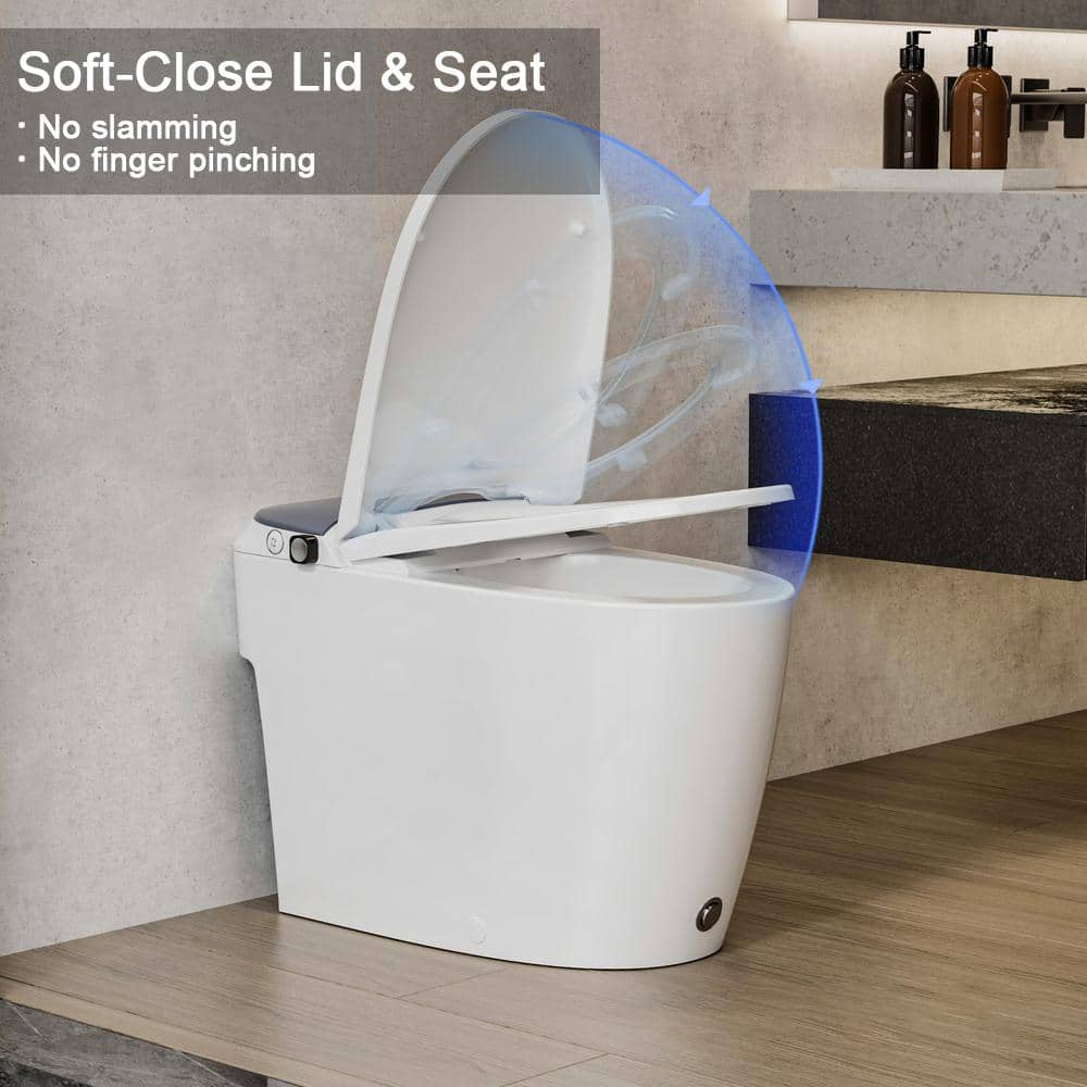 Casta Diva Elongated Non-Electric Bidet Toilet with 1.0 GPF, Rear & Front Wash