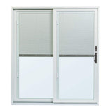 70-1/2 in. x 79-1/2 in. 200 Series White Left-Hand Perma-Shield Gliding Patio Door w/ White Int, Blinds and ORB Hardware