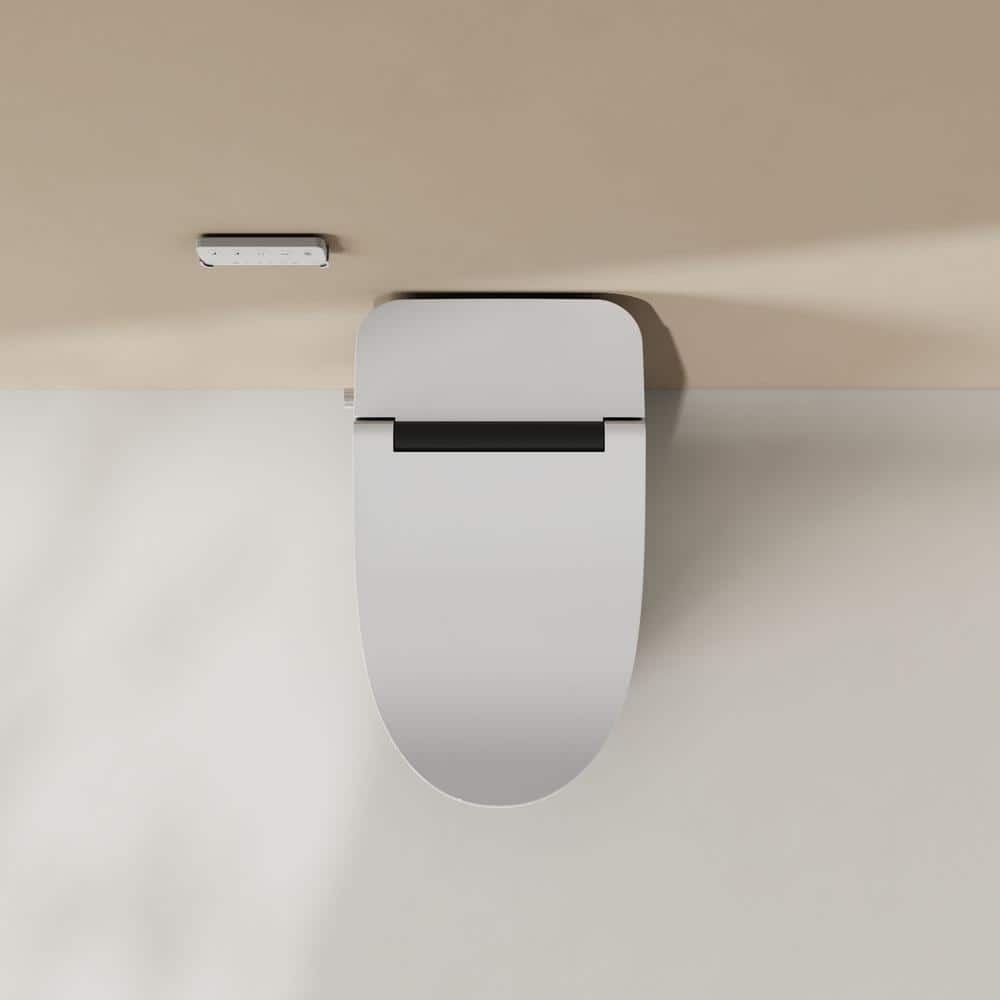 ANGELES HOME Elongated Bidet Toilet with Auto Flush, Soft Close, and Night Light