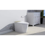 ANGELES HOME Elongated Smart Toilet with Auto Open/Close, Heated Seats, and Remote Control