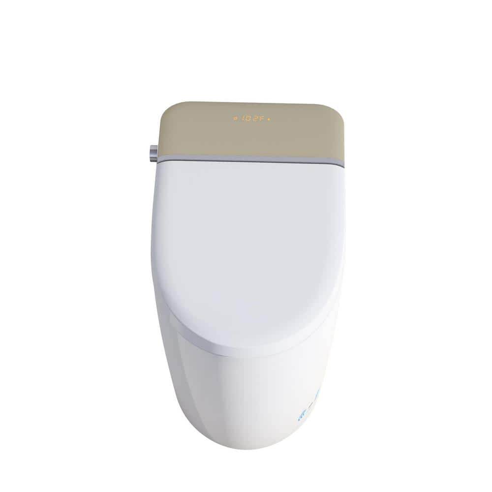 ANGELES HOME Elongated Smart Toilet with Auto Open/Close, Heated Seats, and Remote Control