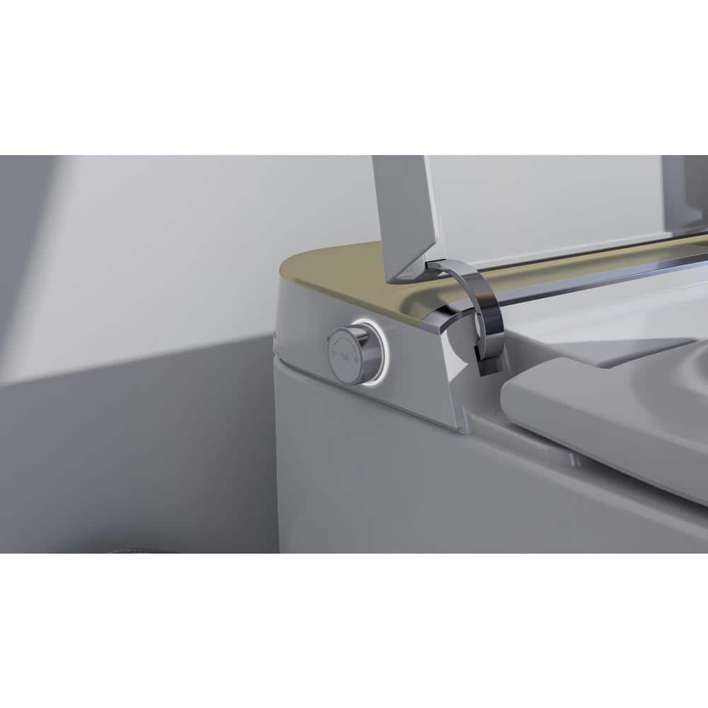 ANGELES HOME Elongated Smart Toilet with Auto Open/Close, Heated Seats, and Remote Control