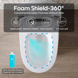 ANGELES HOME Smart Bidet Toilet with Built-in Tank, Auto Flush & UV Sterilization