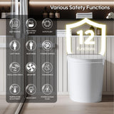 ANGELES HOME Smart Bidet Toilet with Built-in Tank, Auto Flush & UV Sterilization