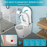 ANGELES HOME Elongated Smart Bidet Toilet with Heated Seat, Foot Sensor, and Smart Remote Control