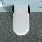 ANGELES HOME Elongated Bidet Toilet 1.28 GPF with Foot Sensor and Auto Flushing