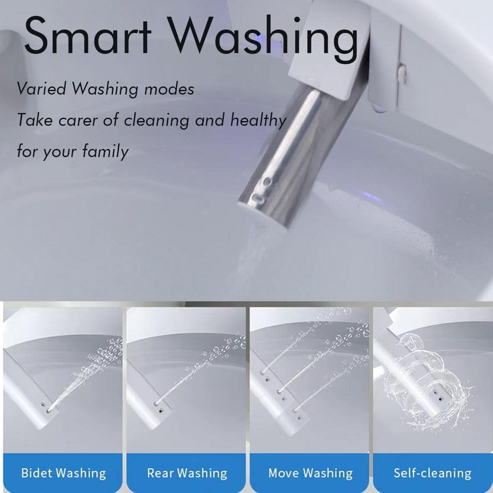 ANGELES HOME Smart Bidet Toilet with Heated Seat and LED Display