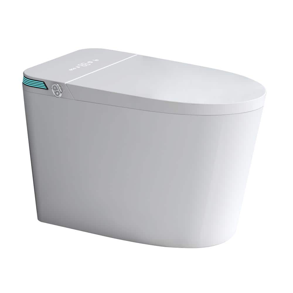 ANGELES HOME Elongated Bidet Toilet with Heated Seat and LED Display
