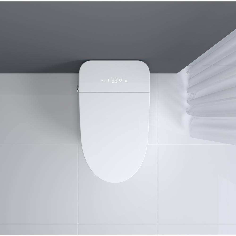 ANGELES HOME Elongated Bidet Toilet with Heated Seat and LED Display