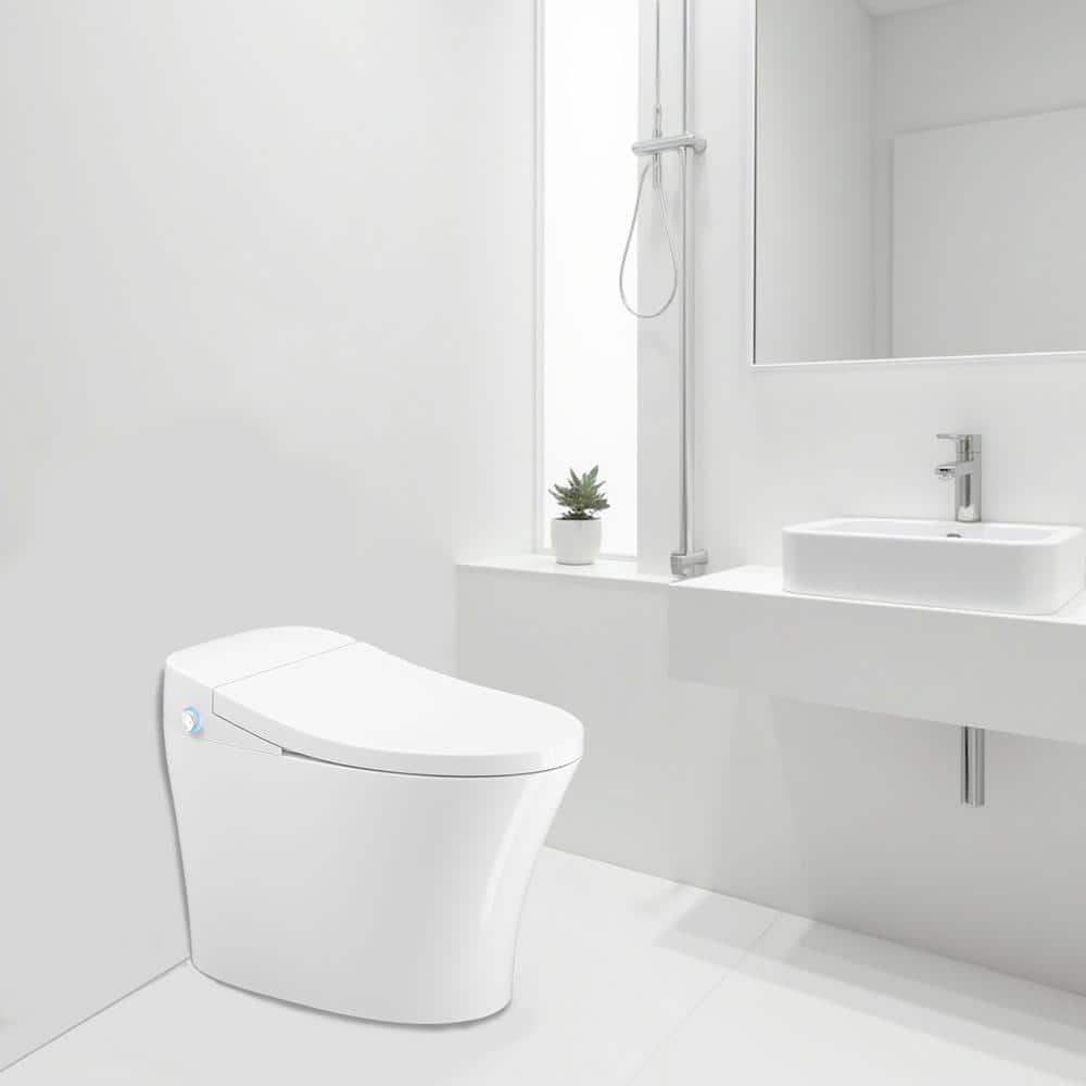 ANZZI ENVO Shroud 1.28 GPF Smart Bidet Toilet with Auto Flush and Heated Seat