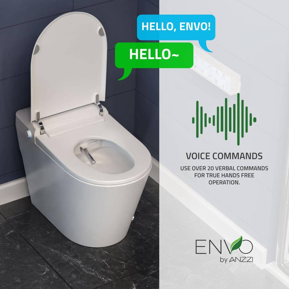 ANZZI ENVO Resonance Smart Bidet Toilet with Auto Functions & WiFi