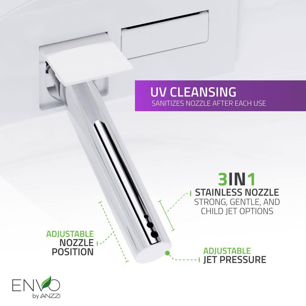 ANZZI ENVO Resonance Smart Bidet Toilet with Auto Functions & WiFi