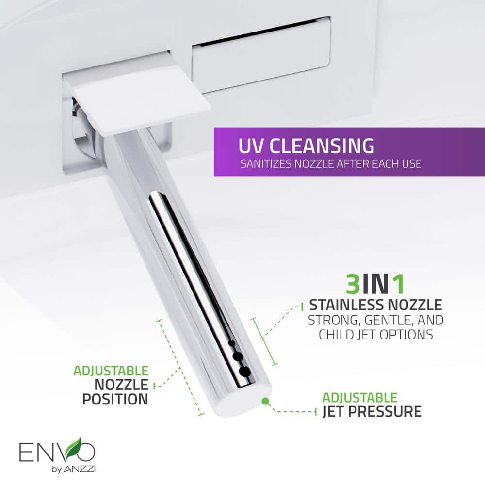 ANZZI ENVO Echo Smart Bidet Toilet with Auto Flush & Heated Seat